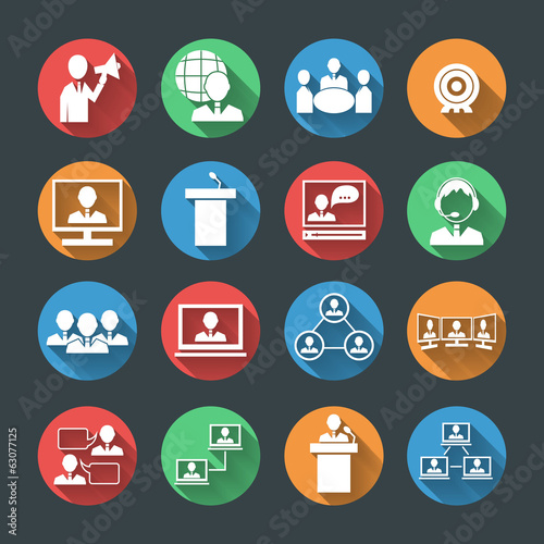 Business People Icons Set
