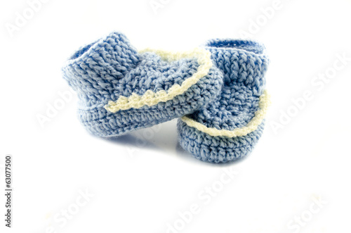 Blue baby boots