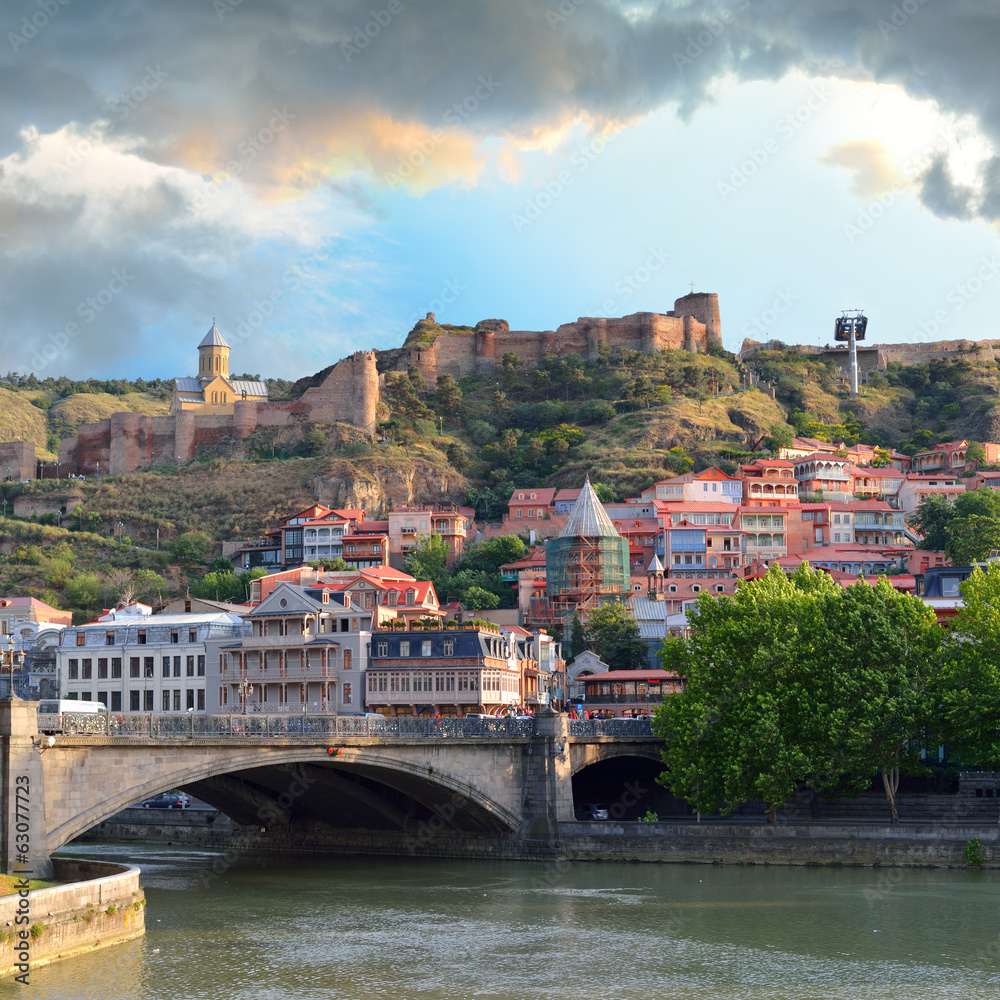Naklejka premium Tbilisi Old Town