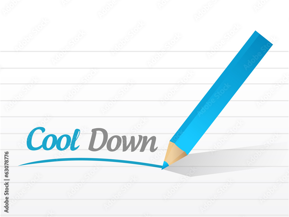 cool down sign message illustration design cool down sign message illustration design