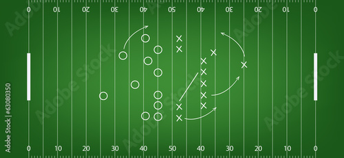 American football field background