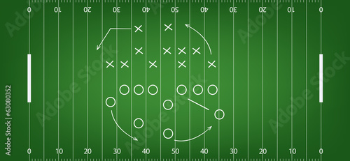 American football field background