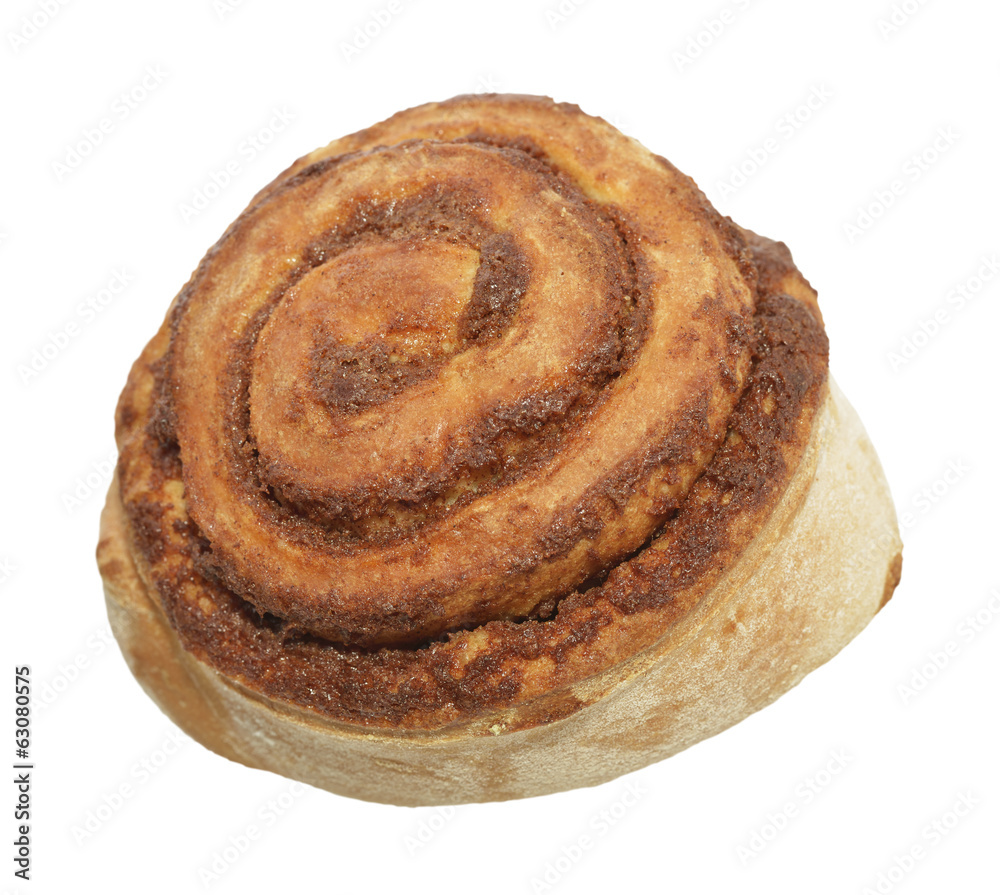 Cinnamon Roll Isolated On White Cinnamon Roll Isolated On White