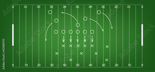 American football field background