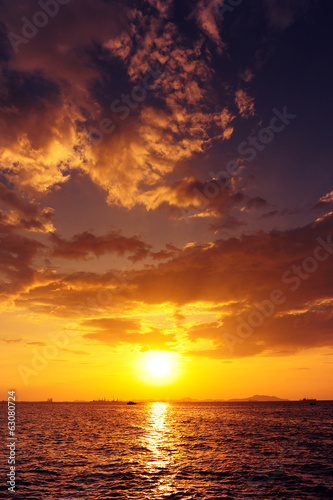 Sea Sunset and Cloudscape © karinkamon