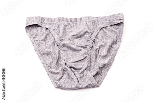 Underwear isolated white background