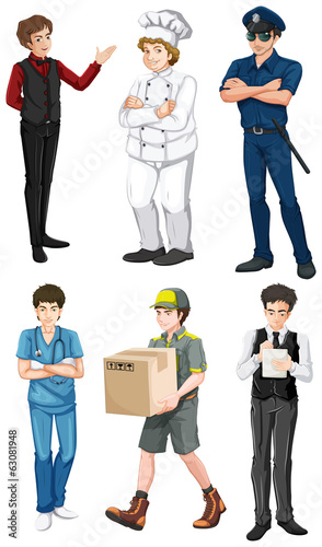 Different male professions