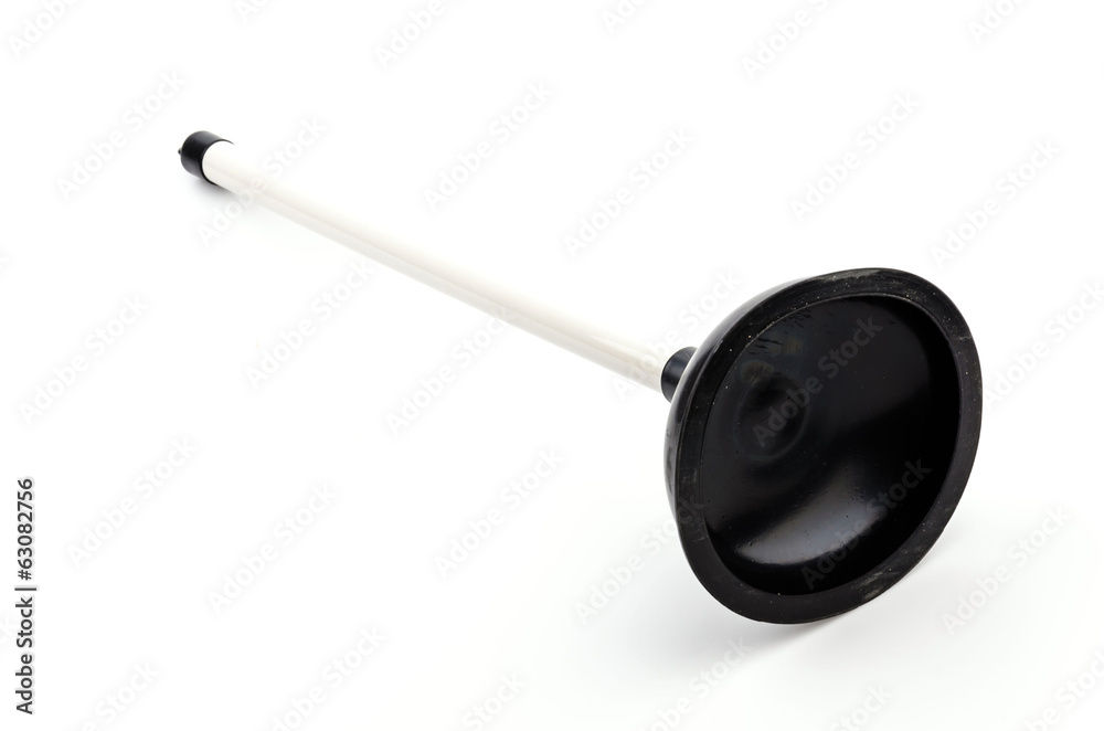 Plunger isolated white background Plunger isolated white background