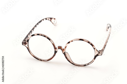 eyeglassses isolated white background