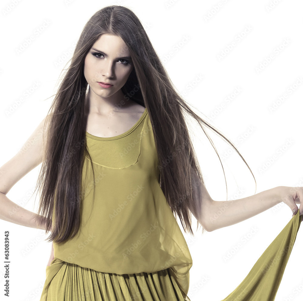 portrait of a beautiful young woman with elegant long shiny hair portrait of a beautiful young woman with elegant long shiny hair