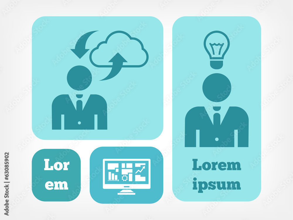 Flat Social Media Infographic. Vector Template. Flat Social Media Infographic. Vector Template.