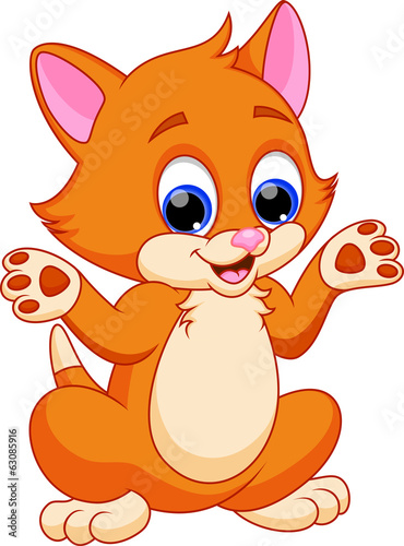 Funny cat cartoon