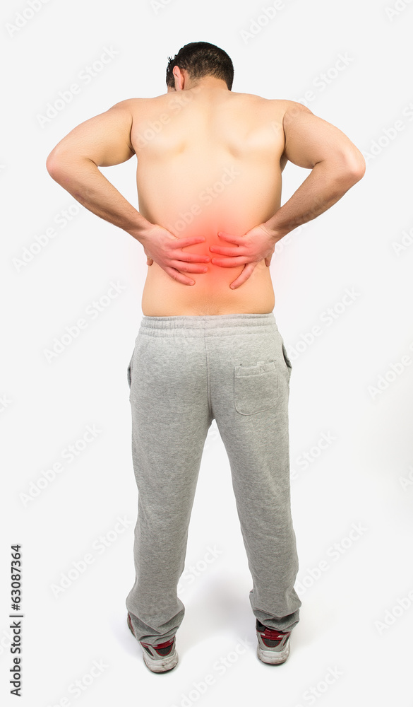 Muscular man with muscle pain Muscular man with muscle pain