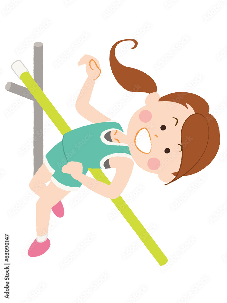 陸上競技 走り高跳び 女性 Stock イラスト Adobe Stock 陸上競技 走り高跳び 女性 Stock イラスト Adobe Stock