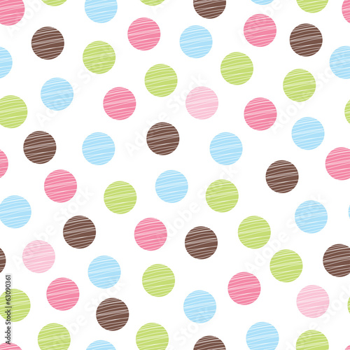 Polka dot. Cute seamless pattern.