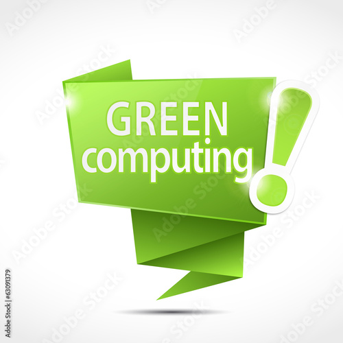 speech bubble : green computing (cs5)