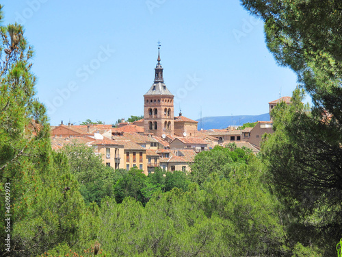 overview of the city of Segovia, Spain