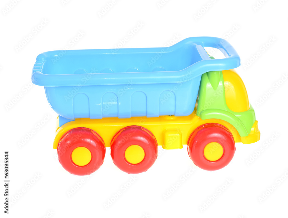 Children's Car Toy Isolated on White Background Children's Car Toy Isolated on White Background