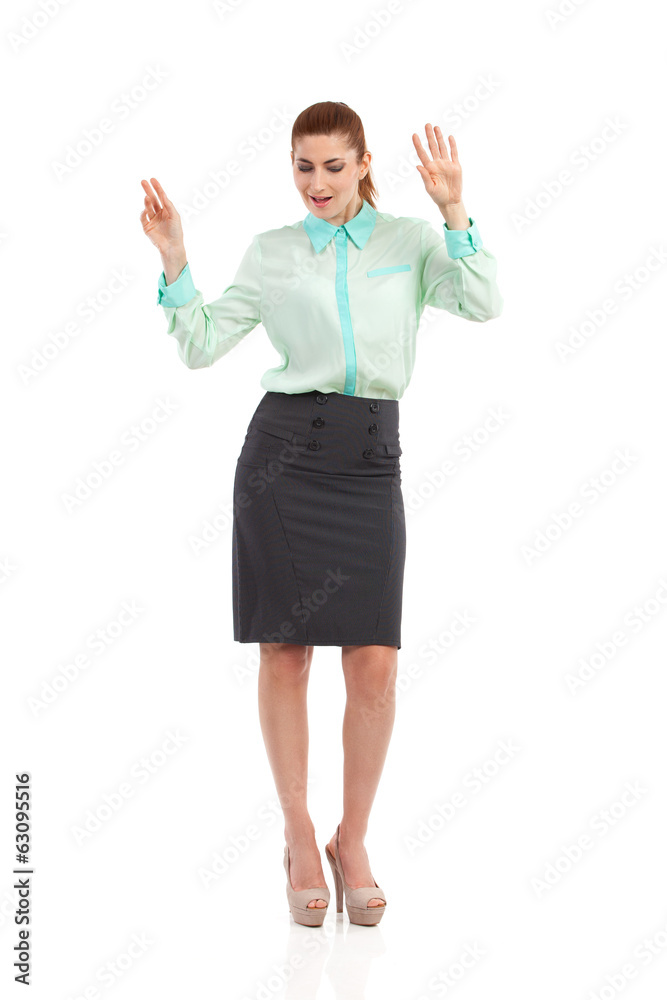 Ecstatic woman. Ecstatic woman.