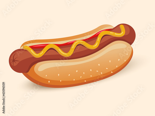 American hotdog sandwich photo