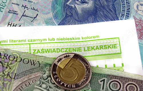 Obraz na płótnie sick leave w salonie