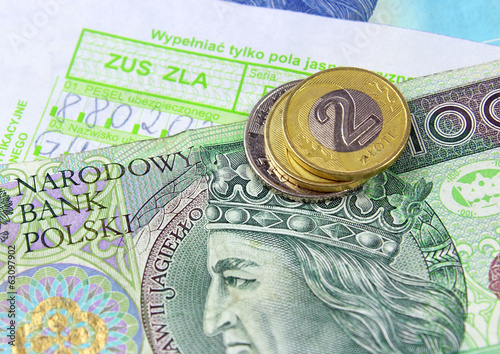 Obraz na płótnie sick leave w salonie