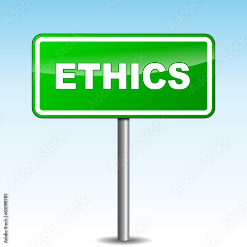 Vector ethics signpost