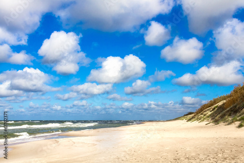 Sand beach on Baltic sea