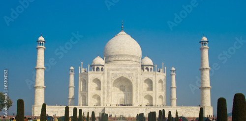 White marble Taj Mahal in India, Agra, Uttar Pradesh photo