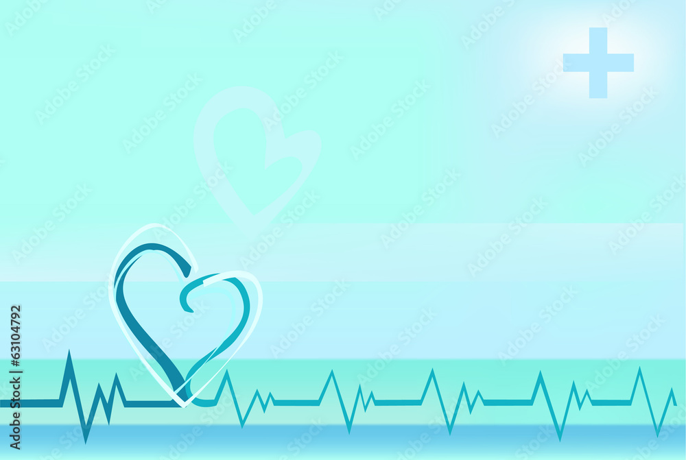 abstract medicine background with heart beats abstract medicine background with heart beats