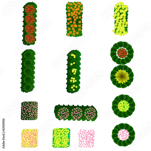 landscape design top view item