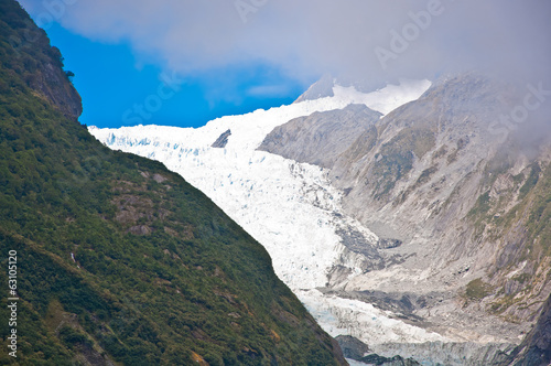 Franz Josef Glacier in Westland National Park of New Zealand's S