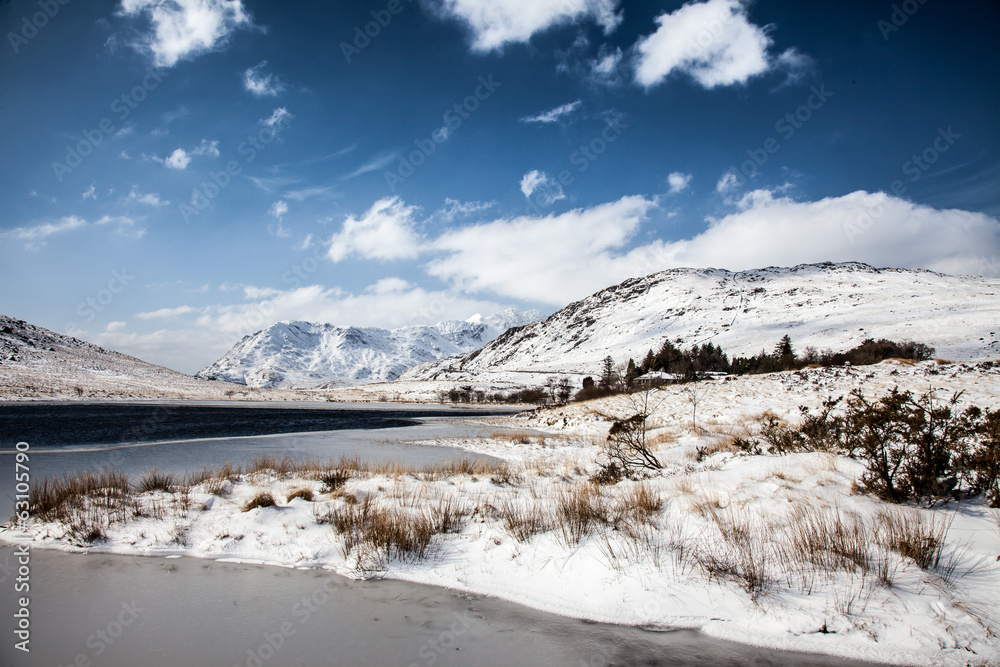 Winter Snow  Snowdonia National Park North Wales