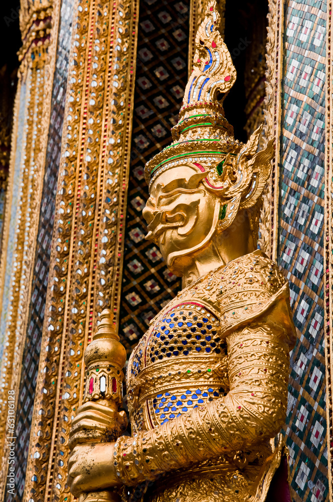 Mythical Giant Guardian (Yak) at Wat Phra Kaew Mythical Giant Guardian (Yak) at Wat Phra Kaew