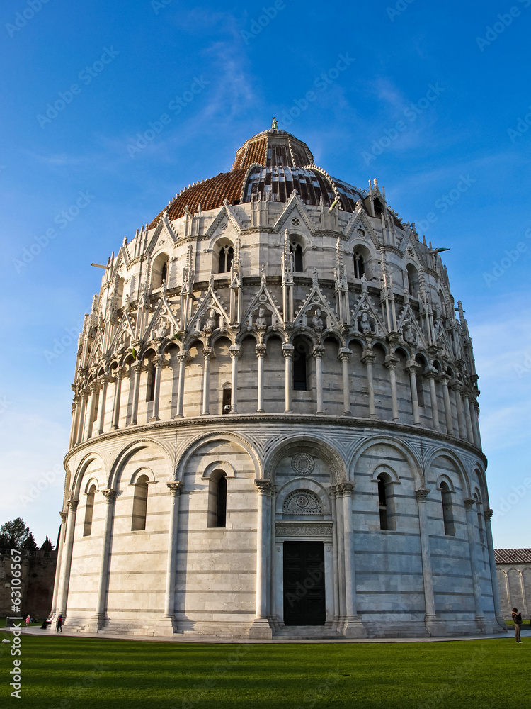 Piazza dei miracoli, with the Basilica, Italy, Pisa