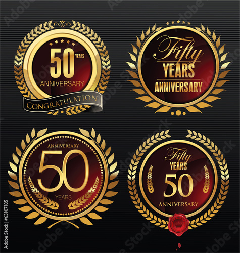 Anniversary labels