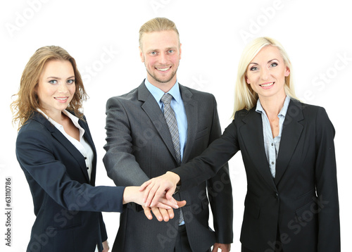 Group of business people is...