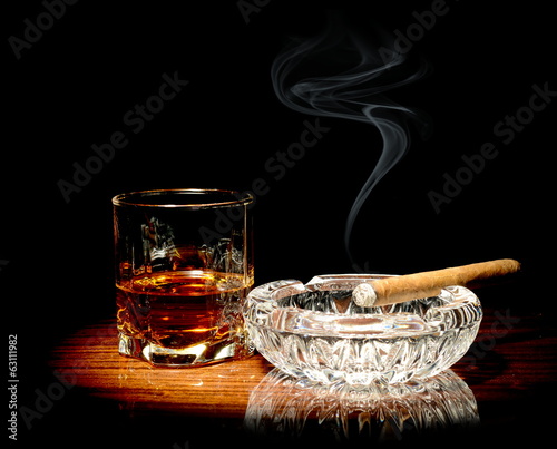 Whisky and a cigar