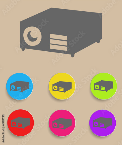 Data projector - Illustration