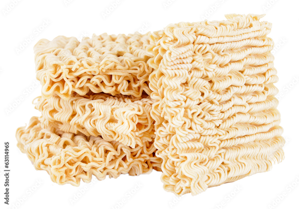 Instant noodles isolated on white Instant noodles isolated on white