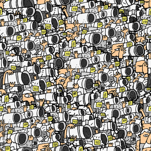 Paparazzi seamless pattern