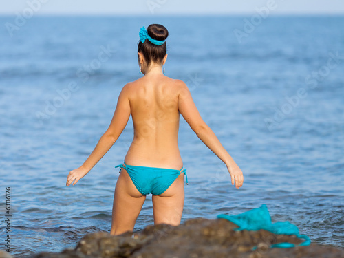 Foto Girl at the sea