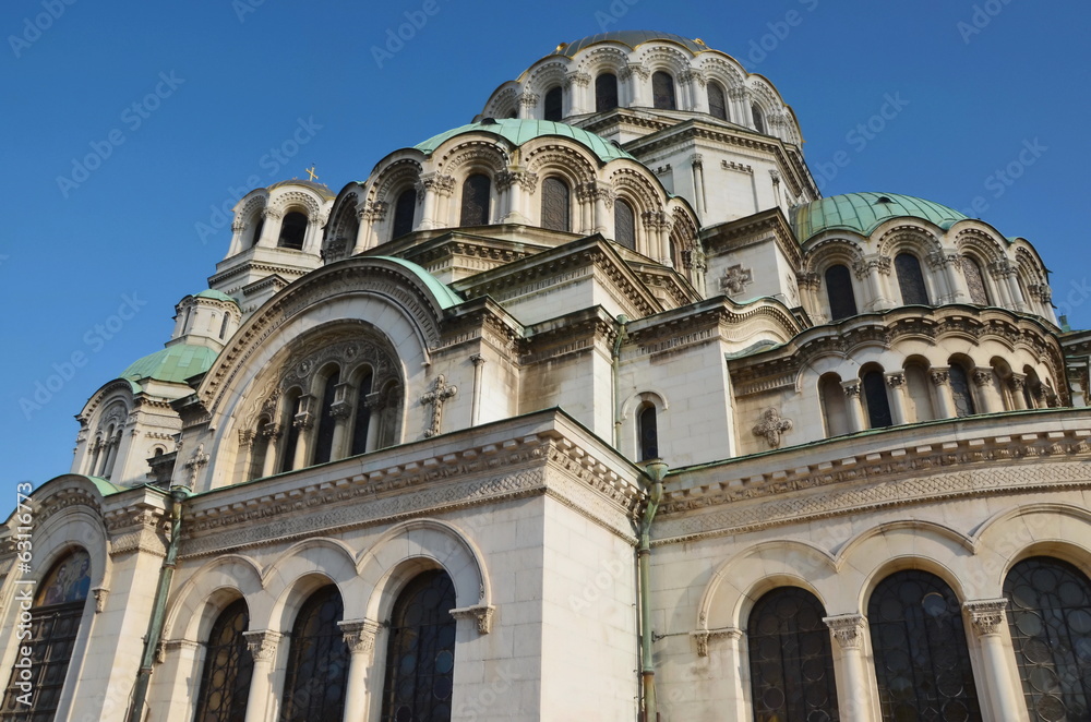 Portion of the Alexander Nevsky Cathedral, Sofia, Bulgaria