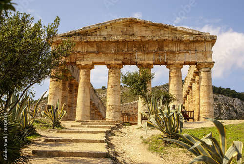 greek temple in the ancient city of Segesta, Sicily