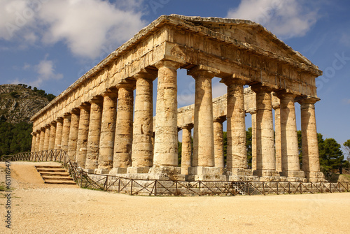 greek temple in the ancient city of Segesta, Sicily
