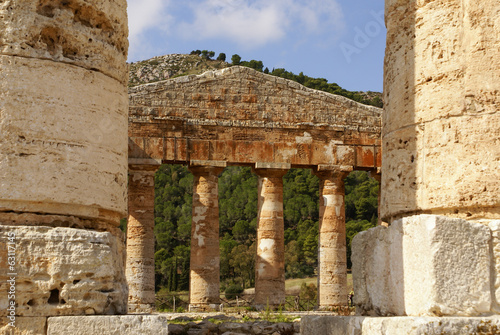 segesta archaeological site of ancient greece drills Sicily Ital
