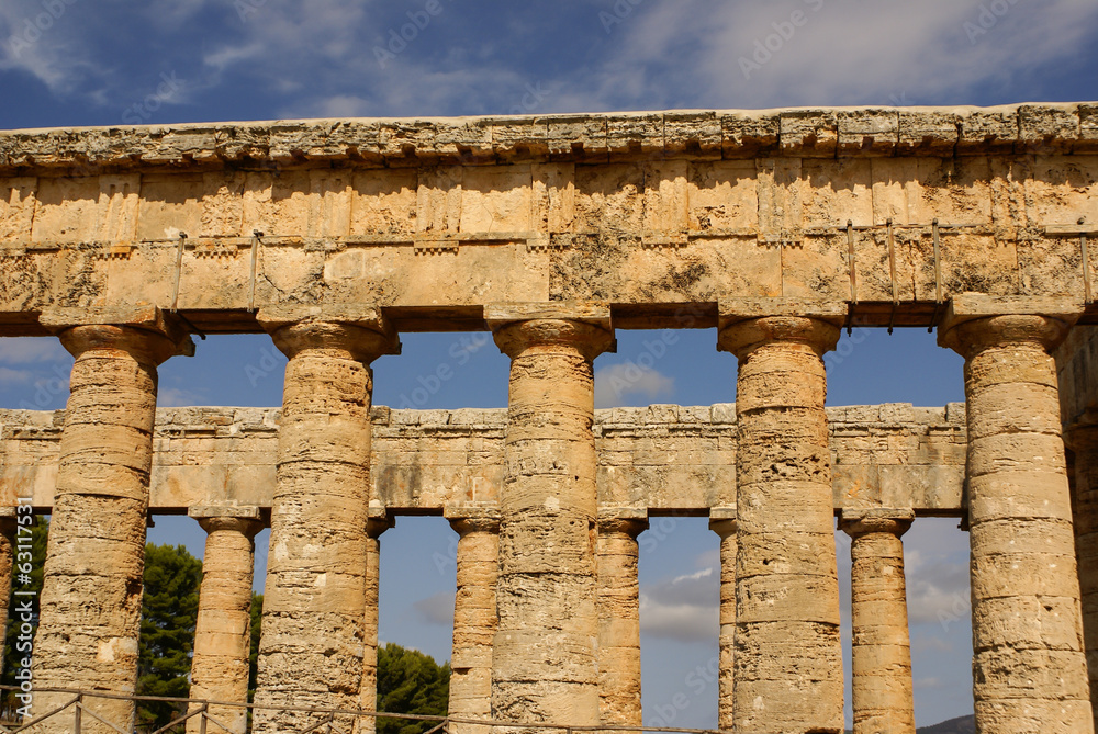 segesta archaeological site of ancient greece drills Sicily Ital