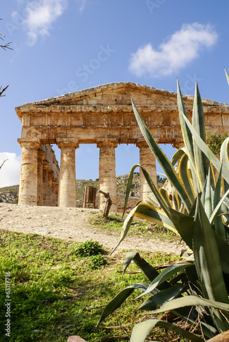 segesta archaeological site of ancient greece drills Sicily Ital