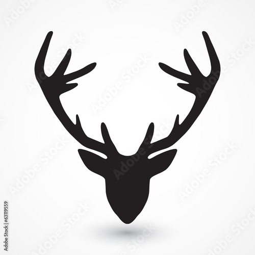 Deer head silhouette