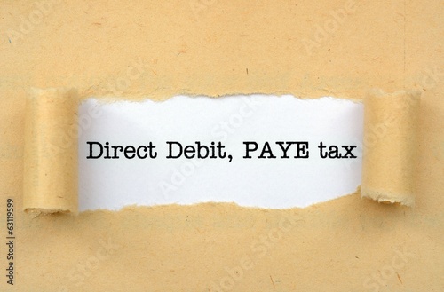 Debit, pay tax photo